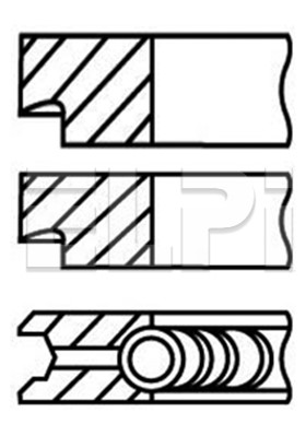 Set segmenti piston, compresor LP189 3054 STD ELPI